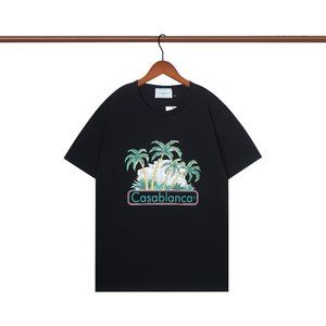 Casablanca Men's Cotton Printed Short Sleeve T-Shirt